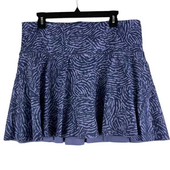 Athleta Ace Printed 13.5" Tennis Skort Abstract Fiji Medieval Violet Size 1X - Picture 2 of 16
